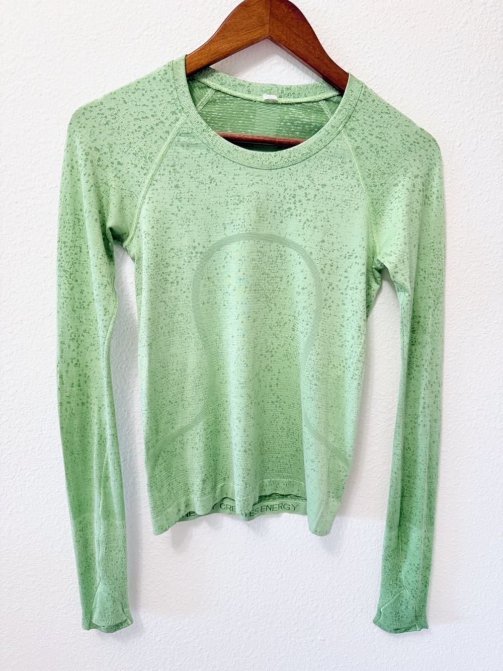 Lululemon Swiftly Tech Seamless Long Sleeve Top Mint Green Size 4